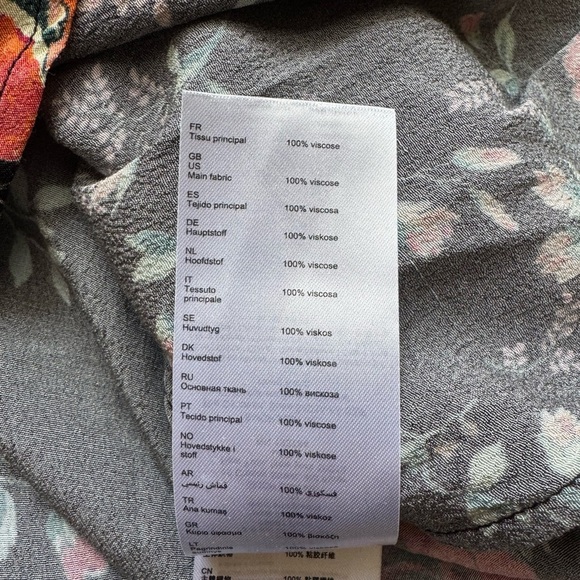 Maje Ciller Patchwork Floral Print Shirt Size Small - Picture 11 of 13